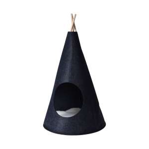 Koopman Katzen-Tipi-Bett, 40x70 cm, schwarz. Stilvolles und bequemes Katzenbett. - Koopman