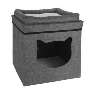 Modernes Katzenbett, 40x40x40 cm, schwarzgrau