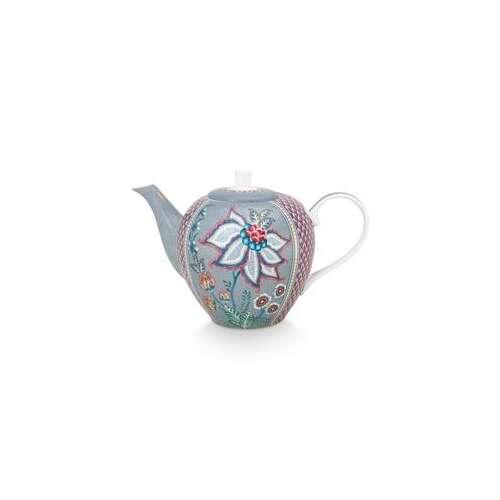 Czajniczek porcelanowy, Pip Studio, Jasnoniebieski, 1,6l, z kolekcji Flower Festival