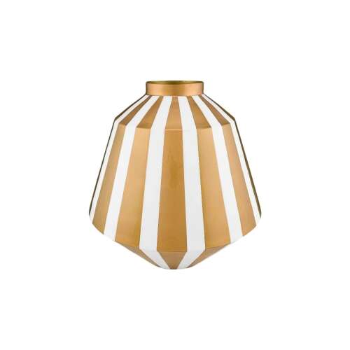 Dekorative Metallvase, Pip Studio, Weißgold, 35 cm, Royal Dot Delight-Kollektion 110385454