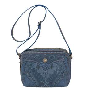 Geantă tip poștaș Medium Kyoto Festival Denim Blue 23.5x18x7.5cm 110385424 - Opatrunek dodatkowy