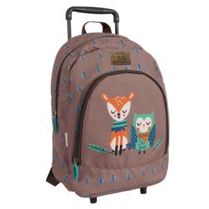 Perletti Eulen & Hirsch 40cm Trolley-Rucksack, Cool Kids Kollektion - Braun - Nonbrand Schultaschen, Ranzen