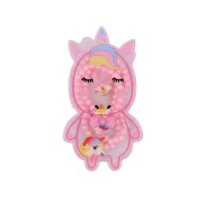 Różowy jednorożec dziewczęcy komplet biżuterii