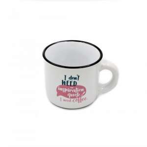 Чаша за еспресо Не се нуждая от цитат за вдъхновение! Имам нужда от кафе. 110385838 - Nekupto