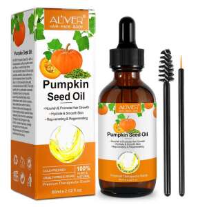 Ulei premium din Seminte de Dovleac 100% Natural, Impotriva Caderii Parului, Efect Antioxidant, Regenerator, Anti-rid, Aliver 60 ml 110386354 - Ulei de păr