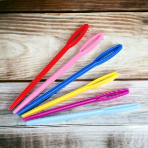 Színes Műanyag Tűk - 6 db Készlet - Hímzés, Kötés, Horgolás 135837069 - Kézi varrótű