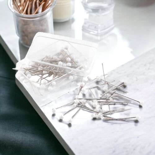 70 db 32 mm-es Fehér Tű Műanyag Fejjel - Szabadidő és Irodai Használatra 140565357