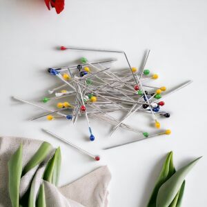 Színes Fejű Tűk - 35 db - 27 mm 140704482 - Gombostű