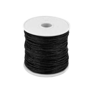 Pamut Viaszolt Zsinór - Fekete - 0,8 mm x 25 m 110386768 - Fonal