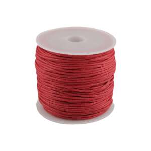 Pamutzsinór - Viaszolt - Piros - 0,8 mm x 25 m 110386772 - Kertészeti eszköz