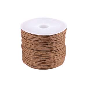 Pamut Viaszolt Zsinór - Konyakbarna - 0,8 mm - 25 m 110386781 - Gyöngy & Gyöngyfűző
