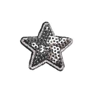 Ezüst Csillag Applikáció - Vasalható - 35 mm 110386989 - Vasalható matrica