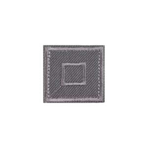 Petic termoadeziv patrat Crisalida, 33 x 33 mm, Gri 110387019 - Produse Mercerie