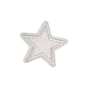 Aplicatie termoadeziva Crisalida, stea 3.5 cm, cu sclipici, Crem 110387130 - Produse Mercerie