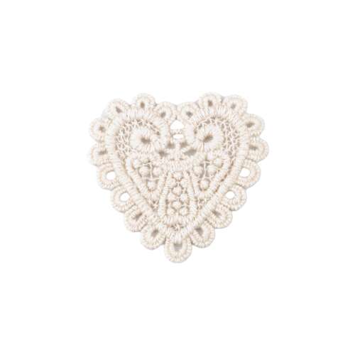 Horgolt Szív Applikáció - 4,8 x 5 cm 110387241