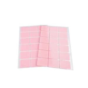 Öntapadós Tépőzár Téglalapok - 18 Pár - Világos Rózsaszín - 25x32mm 110387570 - Tépőzár