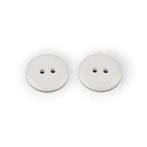 Poliészter Gomb - Fehér - 15 mm - 10 db 110387633 - Gyöngy & Gyöngyfűző