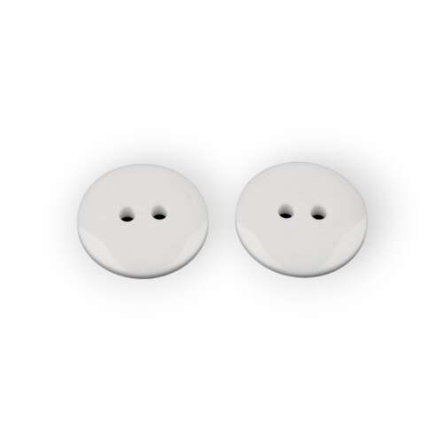 Poliészter Gomb - Fehér - 15 mm - 10 db 110387633