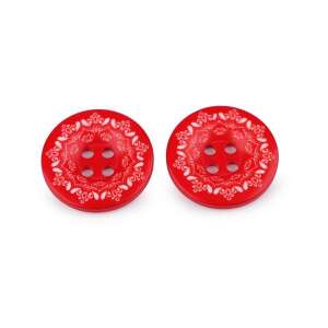 Set 2 nasturi decorativi cu imprimeu, marime 44'', Rosu 110387637 - Arte și Hobby
