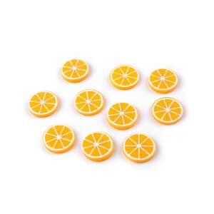 Műanyag Narancs Díszek - 10 db - 18 mm 110387687 - Őszi dekorációs kellék
