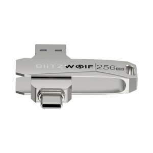 BlitzWolf BW-UPC2 256GB USB Type-C és USB-A 3.0 Pen Drive telefonhoz és számítógéphez, alumínium ház - Pendrive