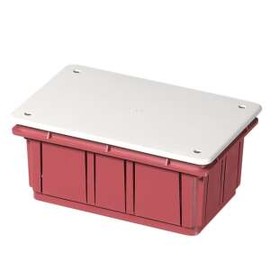 Unterputzdose mit Deckel Serie 350 152x100x70 rot-weiß EC350C4