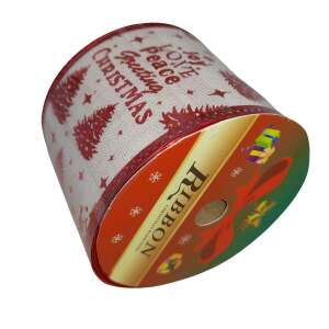 Panglica decorativa pentru cadouri, 6 cm x 9 m, rosu 110388815 - Ambalaje cadouri