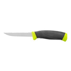 Morakniv Fishing Comfort Scaler 098, rozsdamentes acélból készült filéző kés, fogazott pengével és kényelmes gumírozott markolattal, ideális halak tisztításához - Morakniv
