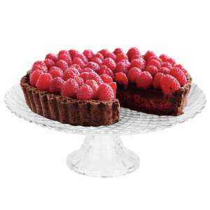 Üvegtálcás gyümölcstál lábbal süteményekhez, tortákhoz, gyümölcsökhöz, előételekhez, 25,5 cm 110389568 - Kínáló tál