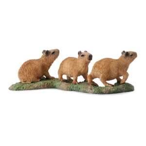 Collecta Capybara figurák, három darabos szett, valósághű állatmodell - Collecta