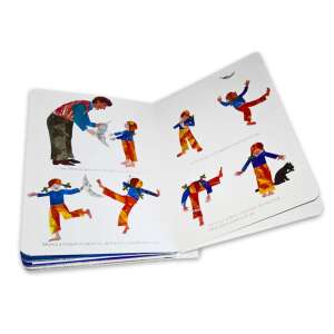 Tato, proszę, przynieś mi księżyc z nieba - Eric Carle książka, otwarte strony z ilustracjami - Książka dla dzieci i młodzieży