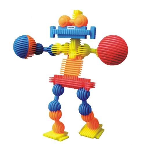 Конструктор Miniland InterBlocks 100 части, робот, построен от блокове