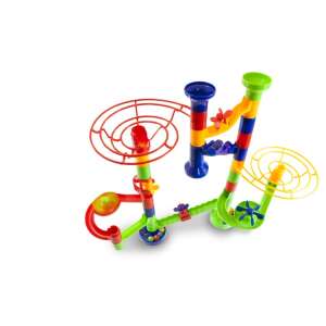 Miniland Marbulous 46 darabos golyópálya játék összeszerelve, színes műanyag építőjáték gyerekeknek - Miniland