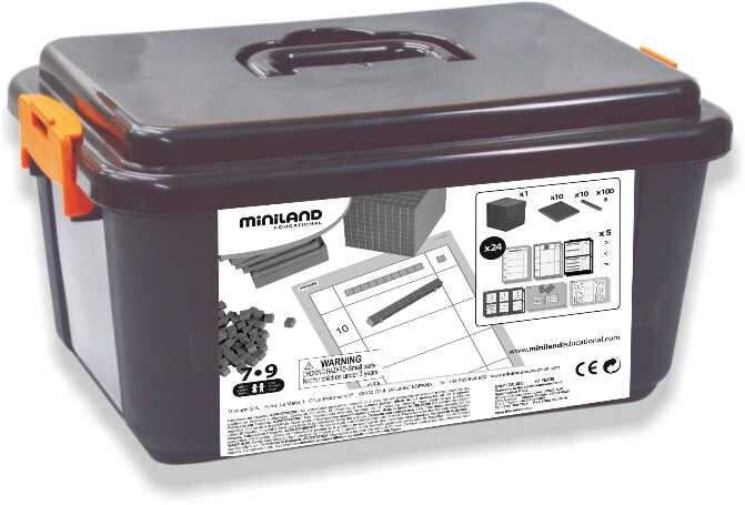 Gra edukacyjna Base 10 Zestaw 121 elementów w pudełku Miniland