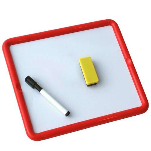 Miniland mágneses kétoldalas száraz törölhető tábla filctollal és törlővel