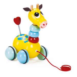 Vilac Giraffe Pull Flip Flap – Hochwertiges Lernspielzeug für Kinder 110393264 - Babys & Toddler