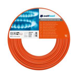 Cellfast Propan-Butan-Gassschlauch, 9,0 x 2,5 mm, 50 m, orange, für Gasgeräte - Cellfast Schläuche