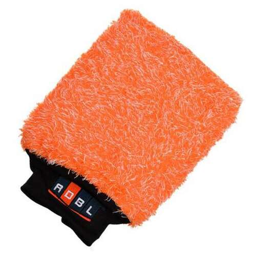 Manusa curatare auto ADBL, Microfibra, Portocaliu/Negru 110394146