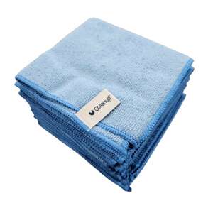 Balenie vysokokvalitných utierok z mikrovlákna 30x30 cm (10 kusov) modré, 250 g/m2 - QLEANUP BLUE 110394186 - Utierky z mikrovlákna