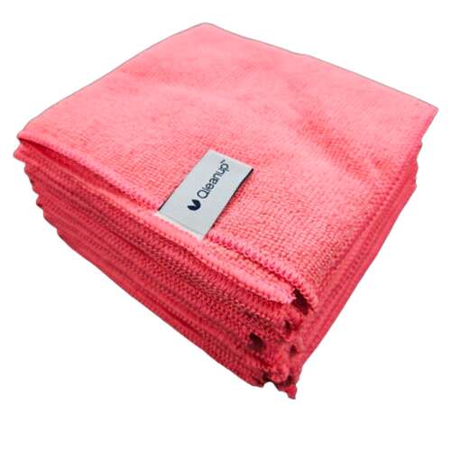 Hochwertige Mikrofasertücher, Packung 30x30 cm (10 Stück) rot, 250gsm - QLEANUP RED 110394187