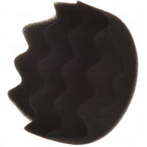 100 mm čierna mäkká vlnitá leštiaca špongia na suchý zips 110394534 - Leštiace kotúče