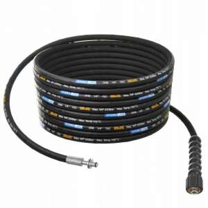 Furtun de inalta presiune 5m, DN6, 250 bar – compatibilitate Karcher HD / HDS, filet M22 si dop de 11mm cu rulment 110395497 - OEM Accesorii aparate de spălat cu presiune