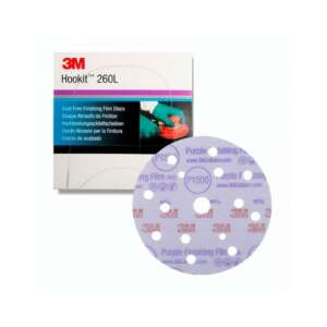 3M Hookit 260L Lila Schleiffilm-Scheibe, P1500 Körnung, 15 Loch - Zubehör für Schleifmaschinen