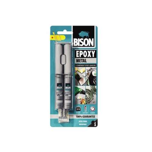 Zweikomponentenkleber mit metallischem Aussehen Bison Epoxy Metal 2x12ml 110399598