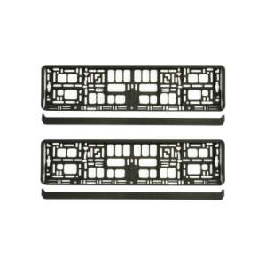 2 db fekete Mega Drive rendszámtábla tartó 1. típus - Biztonságos és stílusos rendszámtábla keret gépjárművéhez. - Rendszámtábla tartó