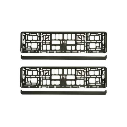 2 db fekete Mega Drive rendszámtábla tartó 1. típus - Biztonságos és stílusos rendszámtábla keret gépjárművéhez.