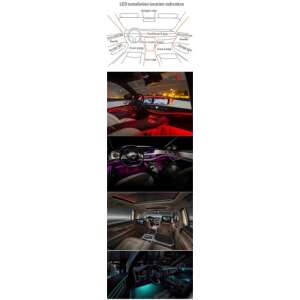 Ghid de instalare și exemple pentru kitul de iluminare ambientală LED fără fir 18 în 1 în diverse interioare auto - Lumini auto