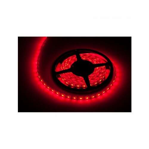 Roter LED-Streifen, 60 LEDs pro Meter, 12V, wasserdicht, 5 Meter Rolle