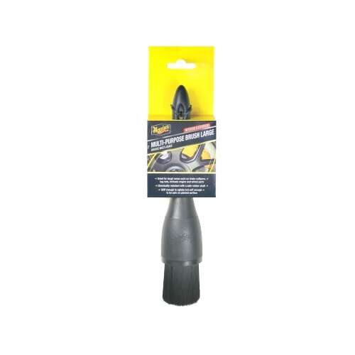 Meguiar's nagy méretű, többcélú ecset - Részletező ecset autótisztításhoz, 24 cm hosszú - Autómosó kefe