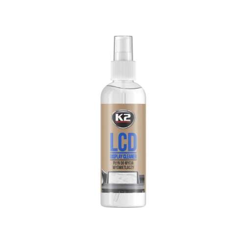 K2 LCD kijelző tisztító, 250ml flakon, képernyőtisztító folyadék LCD, TFT, LED és OLED kijelzőkhöz